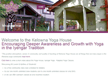 Tablet Screenshot of kelownayogahouse.org